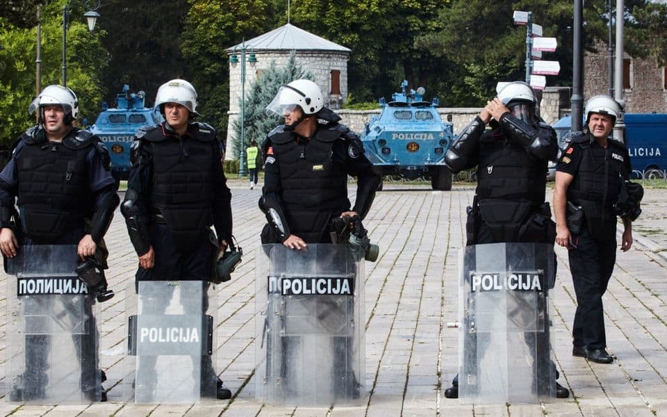 Protest na Cetinju