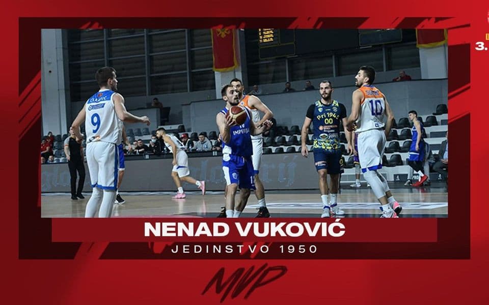 Nenad Vuković iz Jedinstva MVP 3. kola Pobjeda