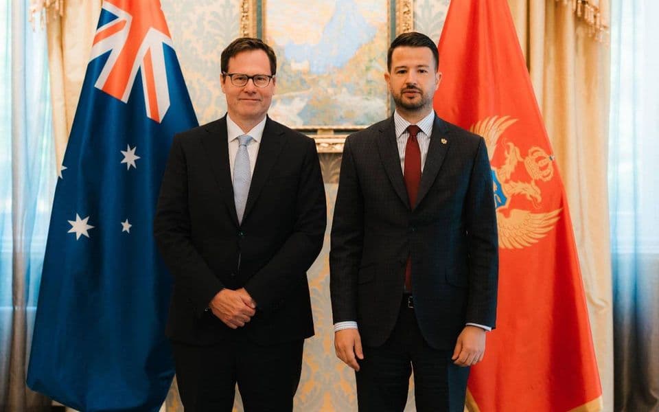 Milatović primio akreditivna pisma ambasadora Australije, Južnoafričke Republike, Tajlanda, Kirgistana