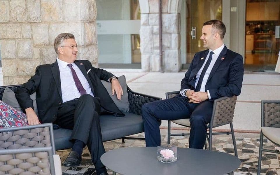 Spajić se sastao sa Plenkovićem: Dobri odnosi Crne Gore i Hrvatske važni za čitav region