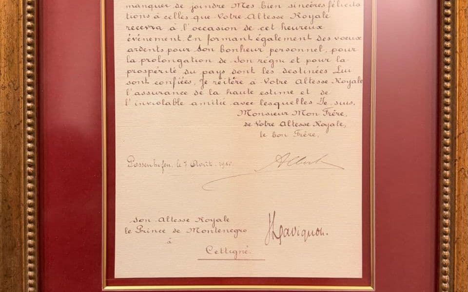 Milatović će belgijskom kralju Filipu pokloniti faksimil pisma iz 1910. u kojem se čestita proglašenje Crne Gore za kraljevinu