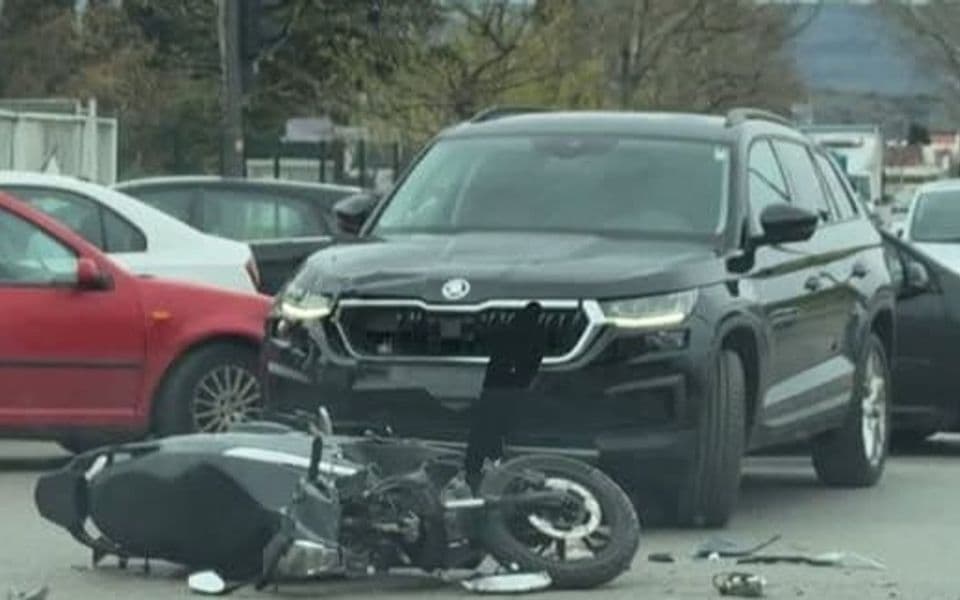 Oboren motociklista na Zabjelu