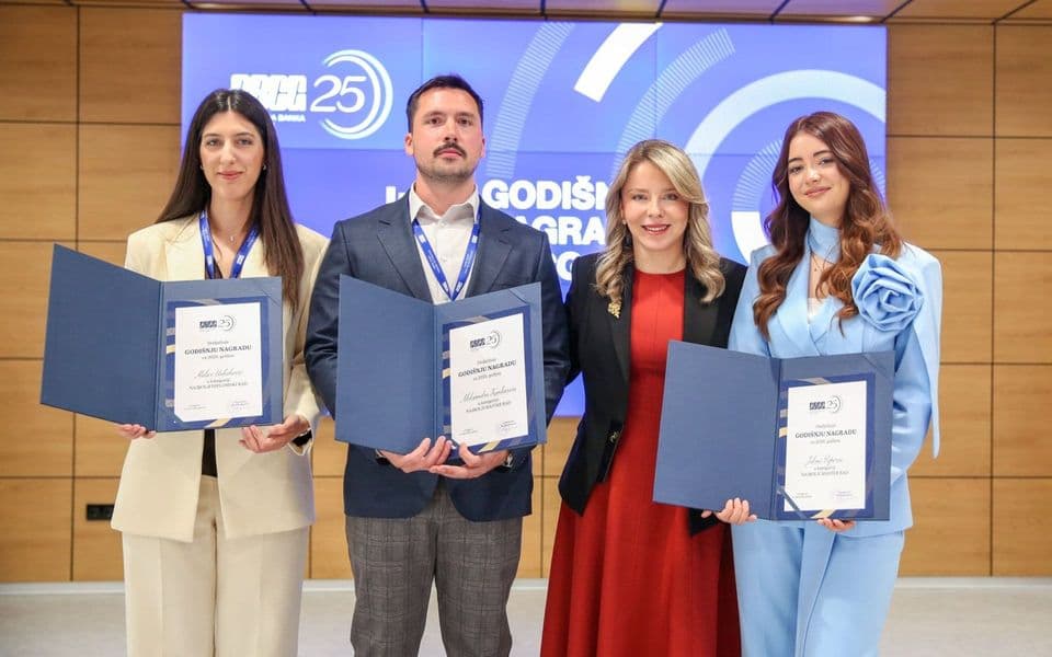 Dodijeljene Godišnje nagrade CBCG