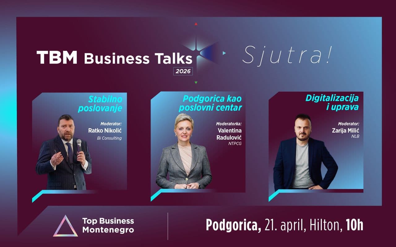 Pobjeda Rudet TBM Business Talks 2026 sjutra u Podgorici - Pobjeda