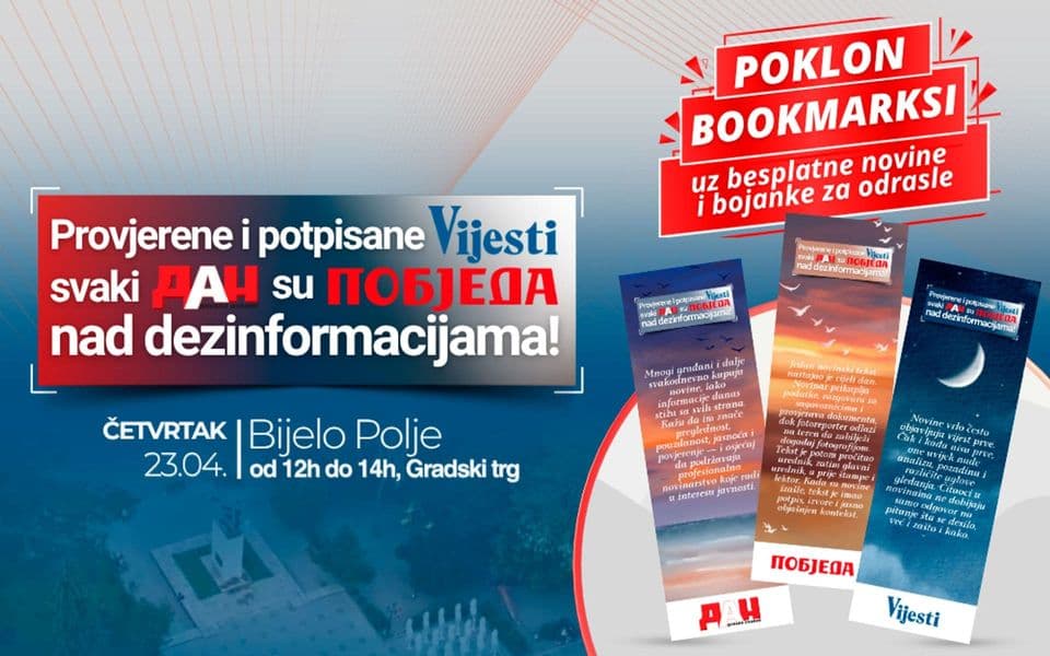 Novine, razgovor i pokloni za čitaoce: Podrška štampanim medijima u Bijelom Polju
