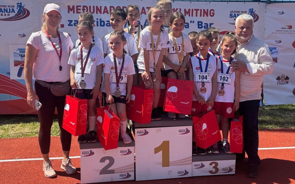 Atletska magija u Baru: AK „Sanja“ najuspješniji