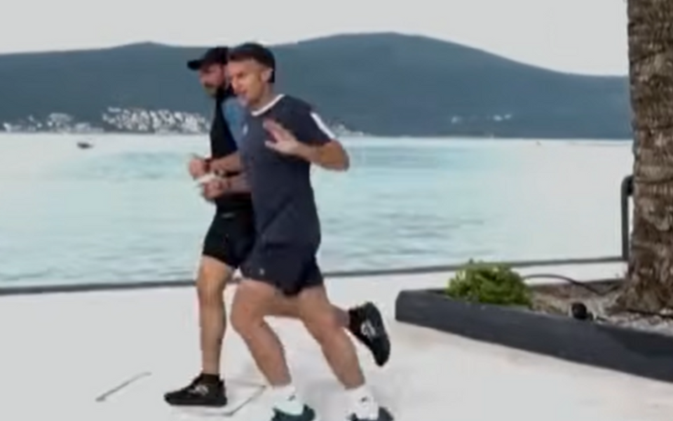 (VIDEO) Makron jutros džogirao u Tivtu
