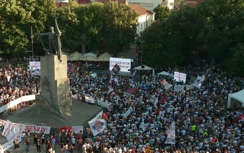 Desno lice studentskog pokreta: "Kosovskim zavjetom" protiv vlasti u Srbiji