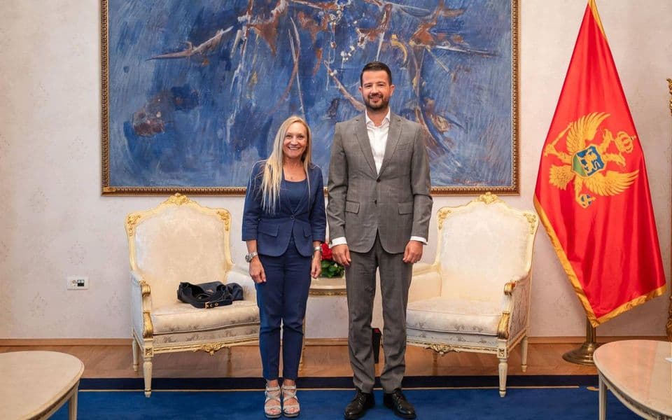 Milatović primio Marselu u oproštajnu posjetu: Italija važan partner Crne Gore na evropskom putu