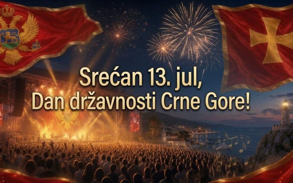 Praznični koncerti za 13. jul od Primorja do sjevera