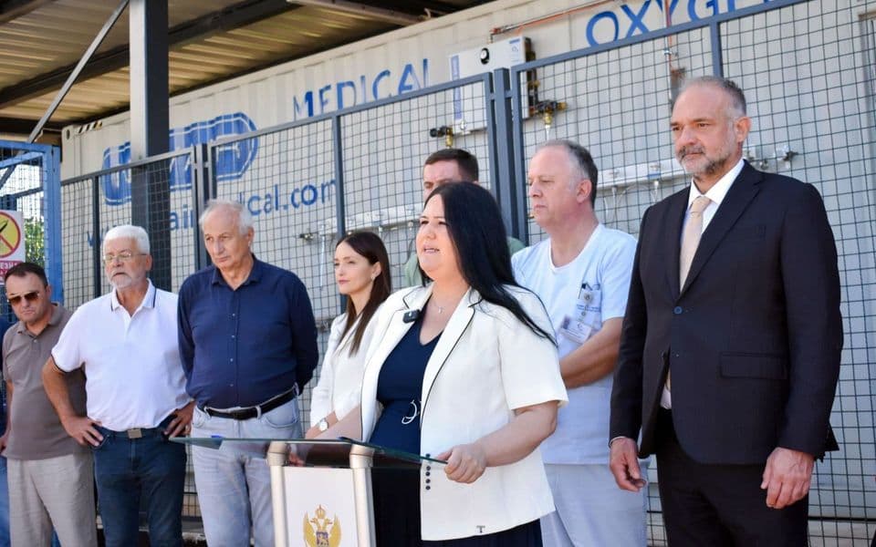 Otvoreno kiseoničko postrojenje u okviru Kliničkog centra Crne Gore