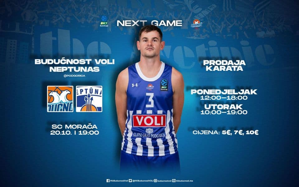 Uz Budućnost Voli za novu pobjedu!